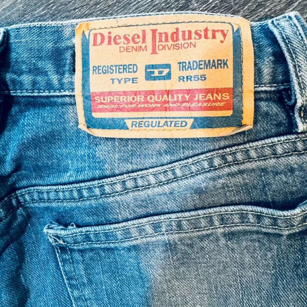Vintage Y2K Diesel‎ Fanker Jeans Made in Italy SZ 28x32 Light Wash Bootcut 2001